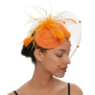 Plush Floral Mesh Fascinator