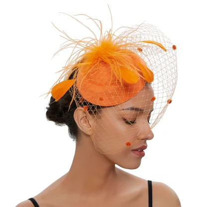 Plush Floral Mesh Fascinator