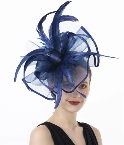 Big Flower Fascinator Hat - Image 3